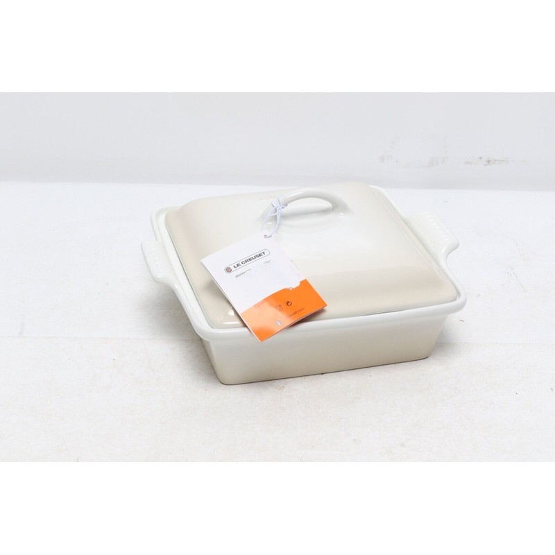 Le Creuset Heritage Stoneware Shallow Square Covered Baking Dish 1.6L