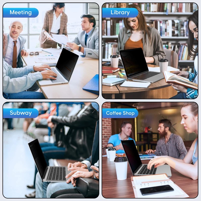 Yamaya 16 Inch Laptop Privacy Screen, Removable 16:10 Aspect Privacy