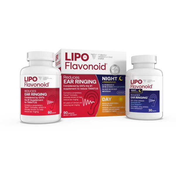 Lipo Flavonoid Day & Night Combo Kit, Tinnitus Relief for