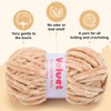 Soft Velvet Chenille Yarn for Crocheting & Knitting - Bulky