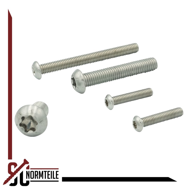 SC7380-1TX Rounded Head Screws with Hexalobular Socket (ISR) - M8