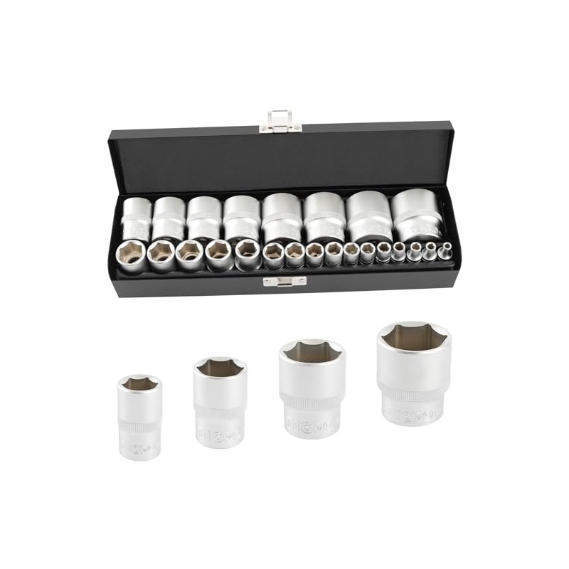 Inch Socket Spanner Set with Hexagonal Combination Spanner