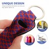 Beavorty 3pcs Lipstick Keychain Holder Set Neoprene Cosmetic Storage for