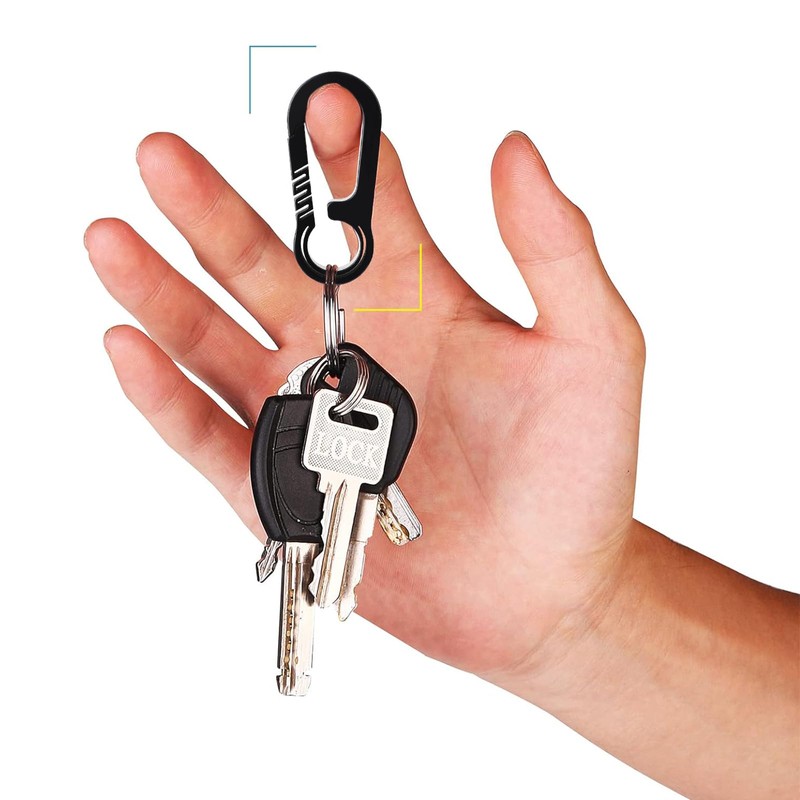 Titanium Carabiner Keychain Bottle Opener Tibitdeer Multipurpose Carabiner Clip for