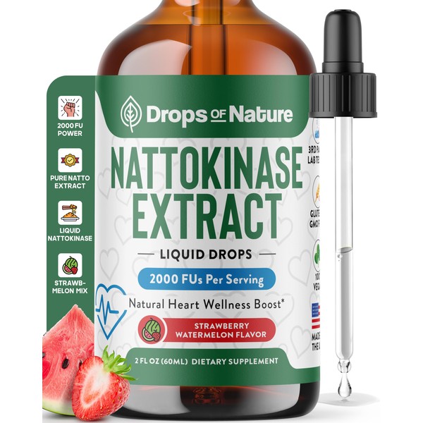 Nattokinase Supplement Liquid Drops – Made of Nattokinase 2000 FU