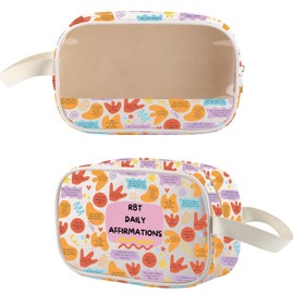 WSNANG RBT Therapist Gifts Registered Behavior Technician Appreciation Gift Waterproof Zipper Makeup Pouch (RBT Daily CA)