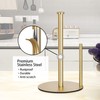 OBODING OBODING Gold Countertop Paper Towel Holder, Stainless Steel, Modern