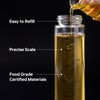 4 Pack 100ml Glass Olive Oil Sprayer with Scale &