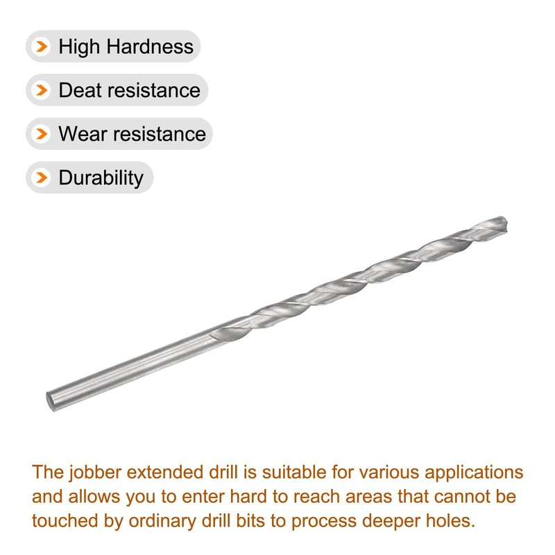 sourcing map 1 Piece Twist Drill Extra Long Drill Bit