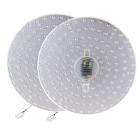 REXTiN 2Packs 11.8" 42W LED Light Engine Retrofit Kit 85-265V 6000K Daylight White, LED Light Board for Ceiling Fan Light kit Replacement Fluorescent Bulb Replacement(11.8IN 2Packs,White)