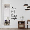 Matte Black Inspirational Quote Metal Wall Art, Self-Love Womens Home