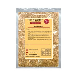 Minced Dried Chopped Garlic Granules - 200g 8/16 Mesh Ideal Size for Grinders