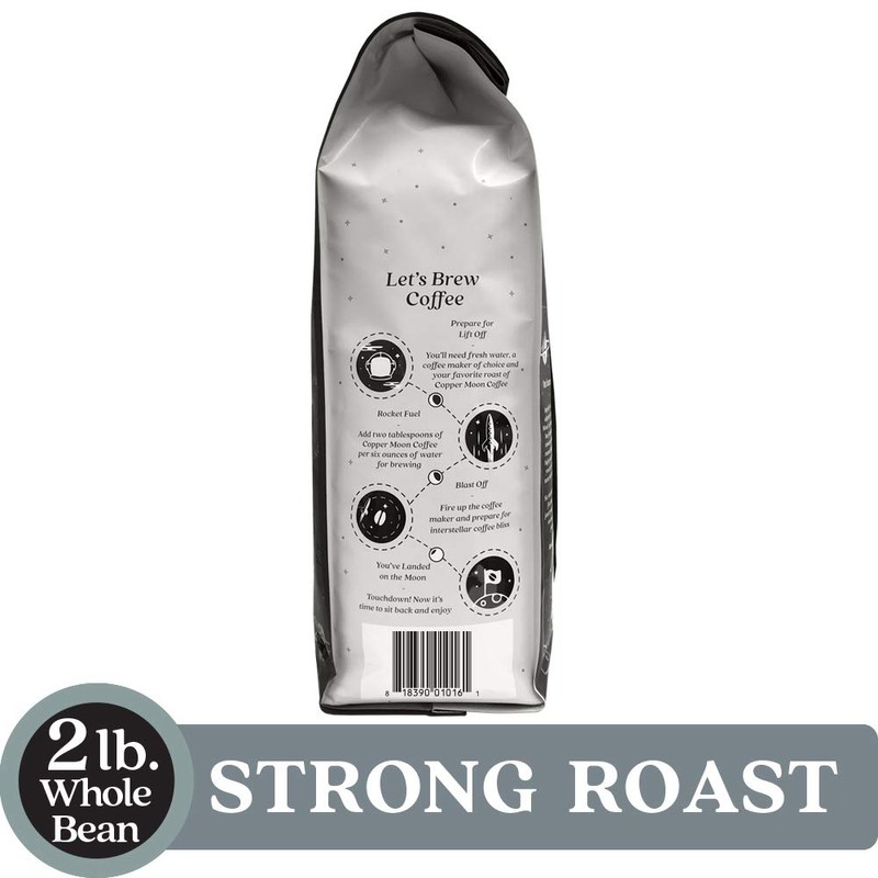 Copper Moon Blast Off Blend, Strong Roast Coffee, Whole Bean,