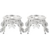 Didiseaon 2 Pcs Crystal Ball Stands, Silver Butterfly Sphere Display