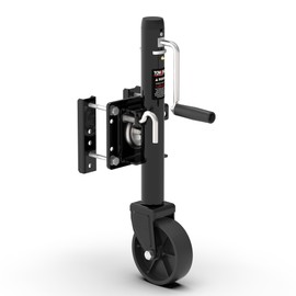 TOWKING 1200 lbs Trailer Jack with Wheel, 10" Lift, Bolt On Tongue Jack for RV, Boat, Trailer and More