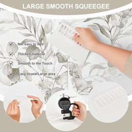 Naphite Wallpaper Tools for Peel and Stick Wallpaper Smoothing Tools Kit, Vinyl Backsplash Tile, Window Film, Easy to Apply Include White/Red Squeegee,Tape Measure, Exacto Knife for Contact Paper