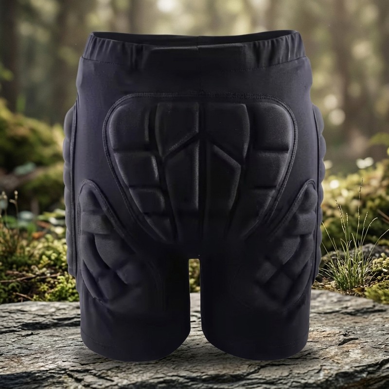 Pantalones Cortos Deportivos WOSAWE con Protección para Rodillas y Codos,