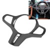Car Steering Wheel Frame Cover Trim Sticker Decoration Carbon Fiber
