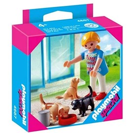 PLAYMOBIL 4687 Special - Frau mit Welpen