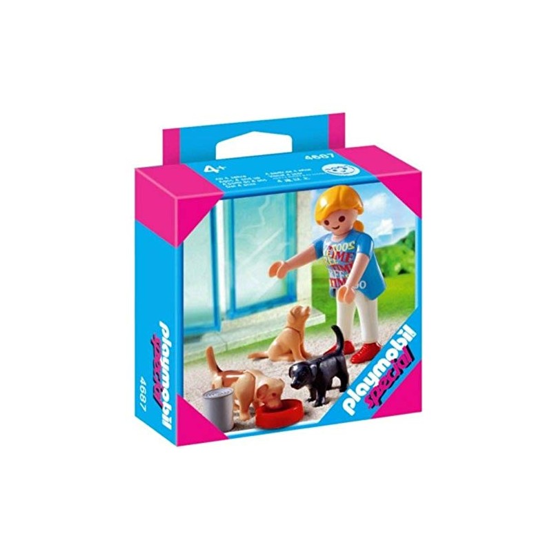 PLAYMOBIL 4687 Special - Frau mit Welpen