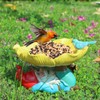 MUMTOP Bird Baths for Outdoors, Outdoor Garden Birdbath Bowl Resin