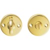 Slim Bathroom Thumbturn Lock and Release Handle - 45mm Dia