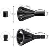 Odowalker 4 Pcs HSS Deburring External Chamfer Tool,CR12MOV Steel Hex