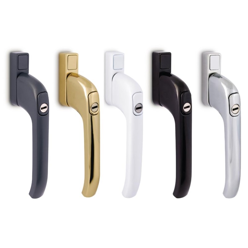 FixRello Inline Window Handle – Heavy Duty Locking Handle, 40mm