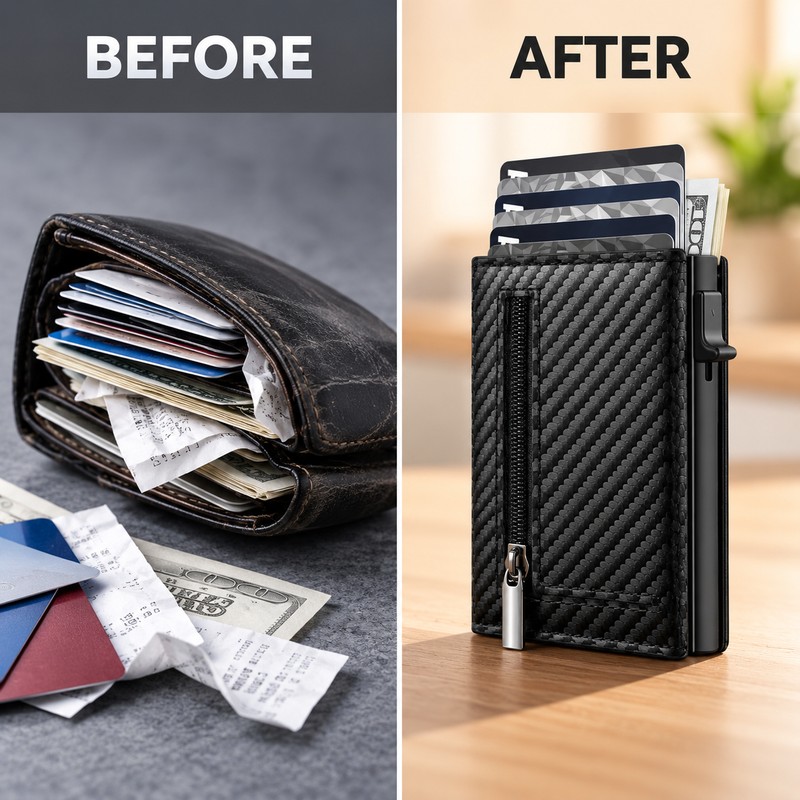 RFID Credit Card Holder for Everyday Carry – Compact Synthetic