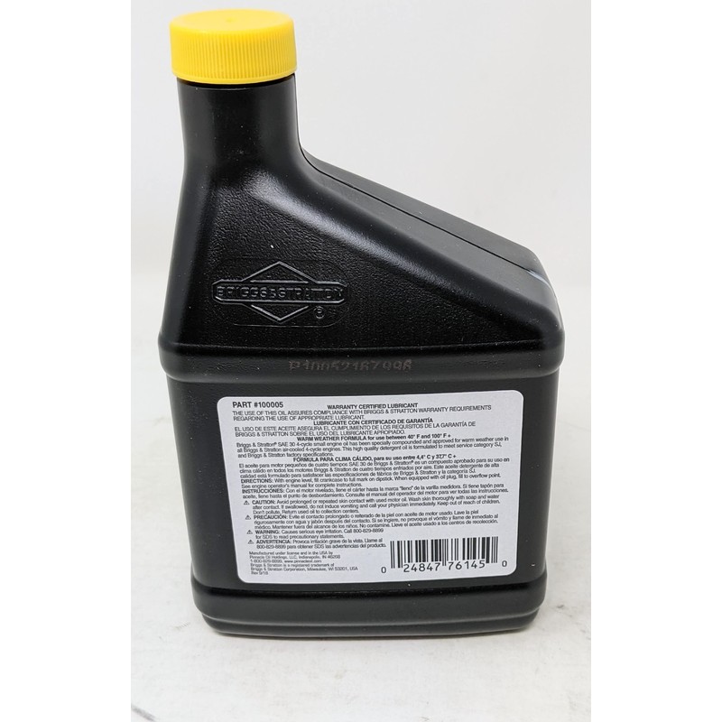 Briggs and Stratton (Pack of 2) 100005 SAE 30 Engine