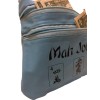 Unbranded Mahjong Bag 3 Zipper Soft Pouch BLUE For Mah