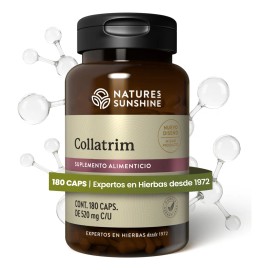 Natures Sunshine Collatrim Colgeno Hidrolizado 180cap Frutos Rojos