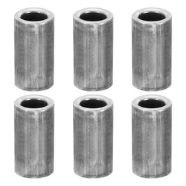 PATIKIL M10 Steel Spacers, 6 Pcs Metal Spacers Steel 10mm ID x 16mm OD x 35mm L Carbon Steel Spacer Screw Standoff Round for 2/5in or M10 Screw Bolts