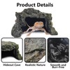 BNOSDM Reptile Hideout Rock,Tortoise Hide Cave,Resin Rock,Lizards Hideaway,Turtle Basking Platform,Reptiles