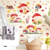 Nursery Wall Sticker Mushroom Wall Art Stickers Cute Rabbit Bear