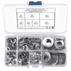 300 Pcs Stainless Steel Washers, M3 M4 M5 M6 M8