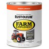 Rust-Oleum 280159-2PK Farm & Implement Enamel Paint, Quart, Kubota Orange,