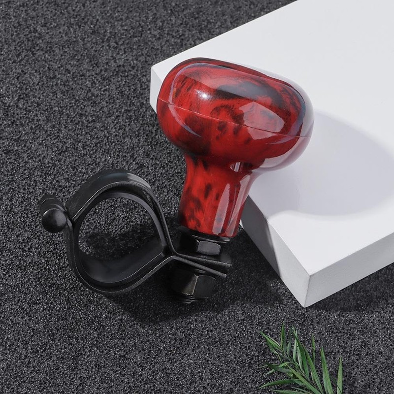 Qicarkey Wood Grain Steering Wheel Spinner Steering Wheel Spinner for