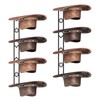 8 Pieces Cowboy Hat Organizer Hangers for Wall, Western Hat