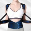 2pzs Chaleco Corrector Postura Ortopédico Faja Lumbar Unisex