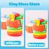 CALPALMY (2-Pack) 100ml Gloss Glaze Varnish Kit for Air Dry