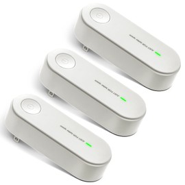 Qualirey 3 Pcs Air Purifier Plug in Air Ionizers Portable Negative Ion Generator Filterless Home Freshener Filter Cleaner for Removing Smell Pollutants Odor Dust Car Room Bedrooms Toilets Office