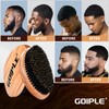 360 Curved Wave Brush For Men & Beard - Soft