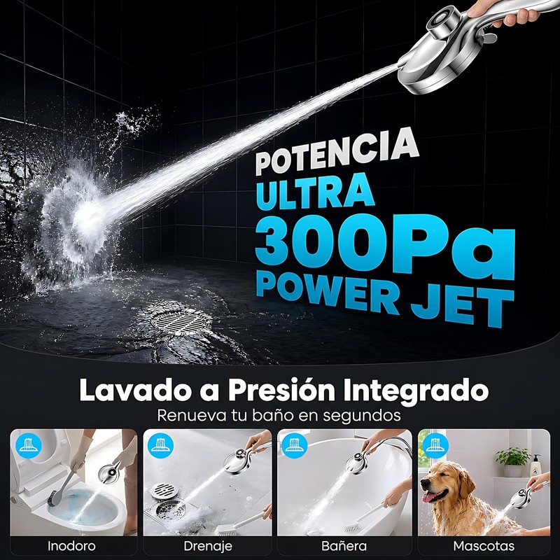 Regadera de Teléfono para Baño Magnética 5" HS-CX1 de Alta