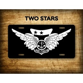 SignsAndTagsOnline.com Combat Aircrew Wings License Plate Veteran Wings Auto Tag