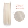 Invisible Wire Hair Extensions, JWLFLOWXISS 12 Inch Wire Hair Extensions