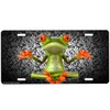 Frog Front License Plate with Custom Background Options