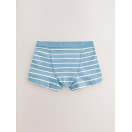 NEXT 7 x Soft Waistband Boxer Shorts, Blue Stripe, 3 - 4 years