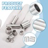 PATIKIL 6 Pcs Stainless Steel Spacers, 10mm ID x 12mm