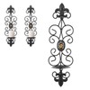 Wall Candle Holders Retro Diamond Encrusted Candlestick for Living Room